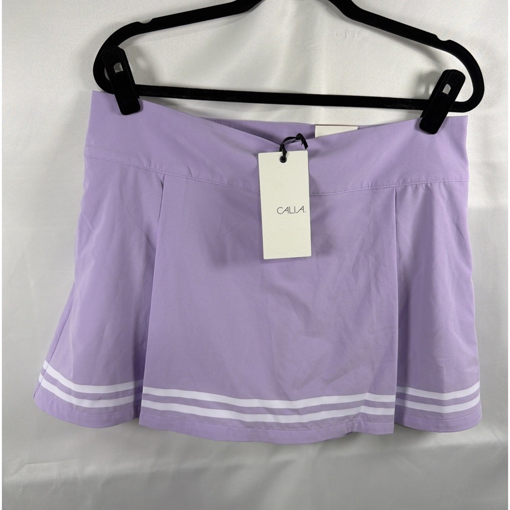 CALIA Truelight Golf Skort Purple Lavender Haze Size 14 Side Zip UPF 50+(G3)